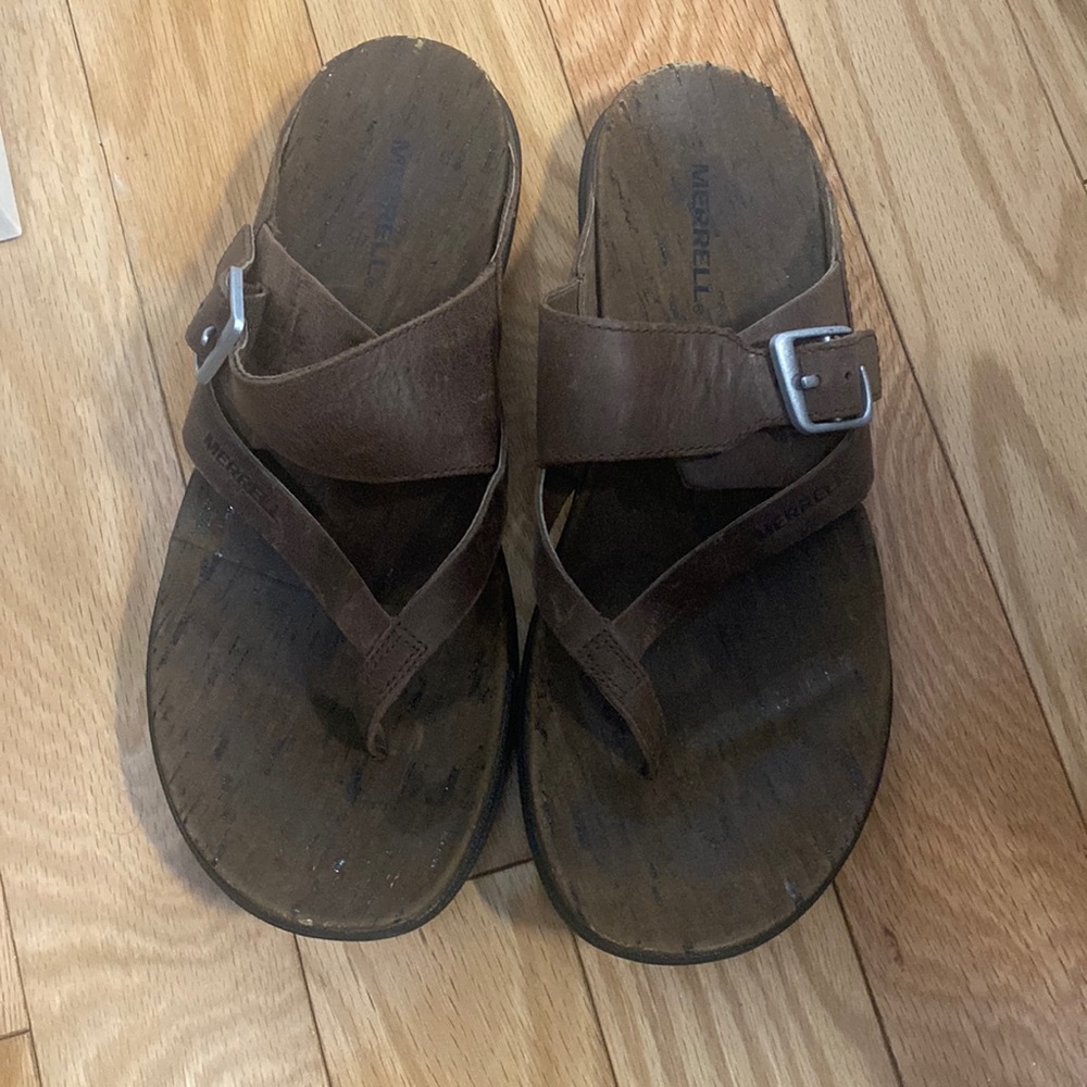 Merrell leather sandals. Size 9